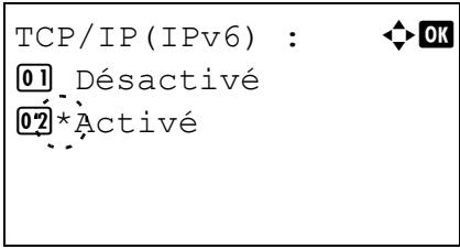 KYOCERA FS-C8500DN - Tcp/ip(ipv6) (activer/désactiver tcp/ip (IPV6)) - 1