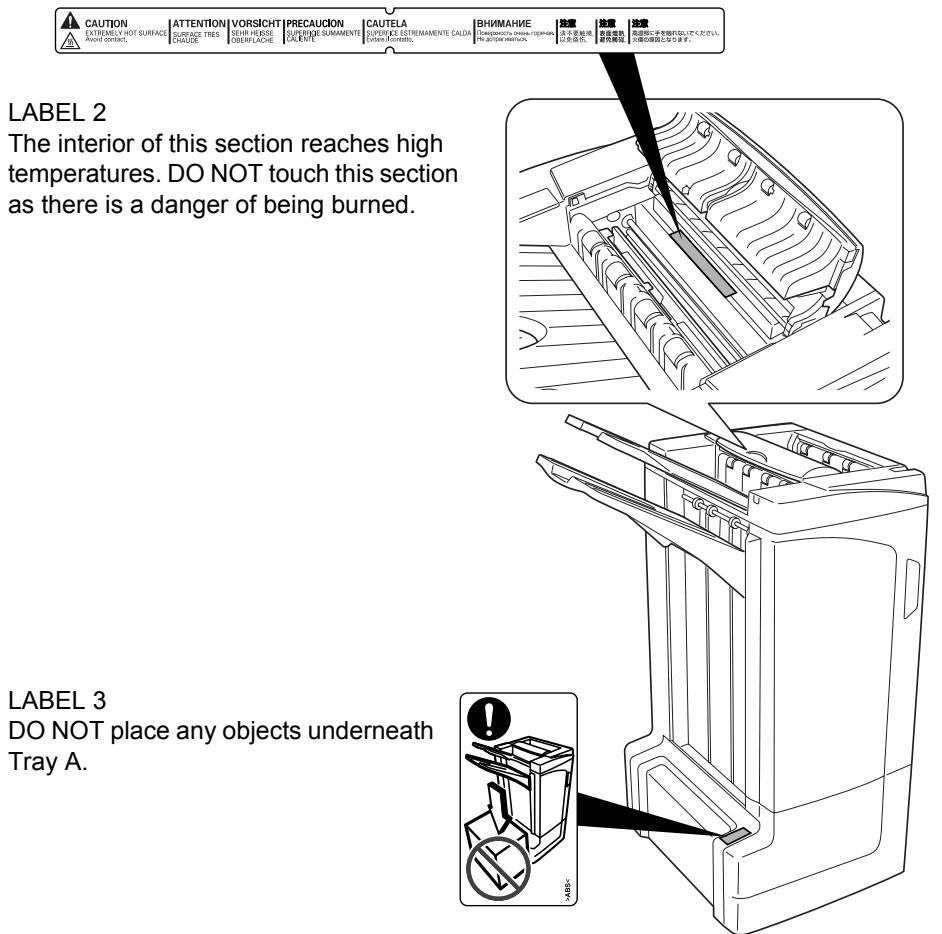 KYOCERA MT-710 - CAUTION LABELS - 2