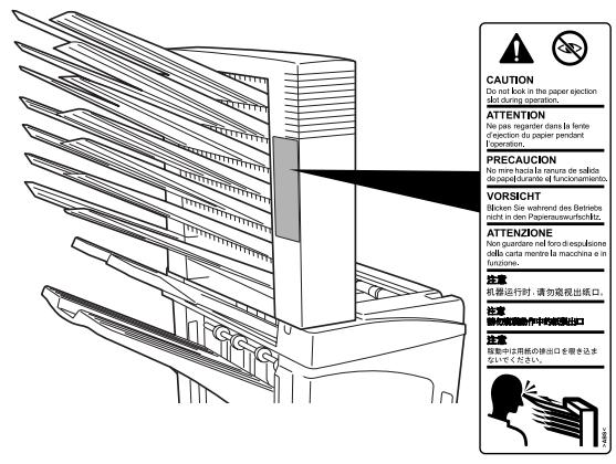 KYOCERA MT-710 - ETIQUETAS DE PRECAUCION - 1