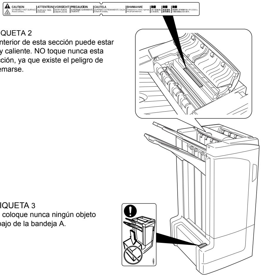 KYOCERA MT-710 - ETIQUETAS DE PRECAUCION - 2