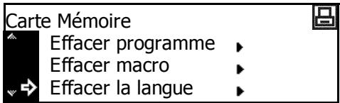 KYOCERA TASKALFA 221 - Suppression des données de langue - 1