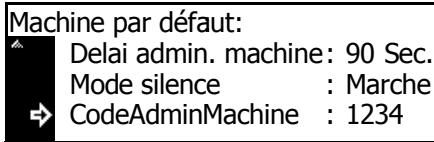 KYOCERA TASKALFA 221 - Code de gestion de la machine - 1