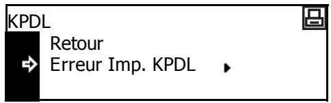 KYOCERA TASKALFA 221 - Impression d'erreur KPDL - 1