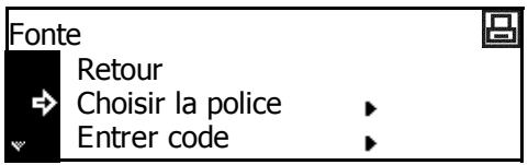 KYOCERA TASKALFA 221 - Taille de police - 1