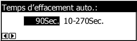 KYOCERA TASKALFA 221 - Temps d'effacement auto - 2