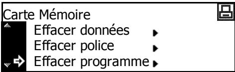 KYOCERA TASKALFA 221 - Suppression des données de programme - 1