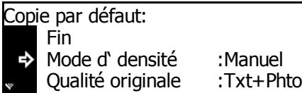 KYOCERA TASKALFA 221 - Accès à l'écran copie par défaut - 3