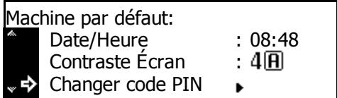 KYOCERA TASKALFA 221 - Modification du code de gestion administrateur - 1