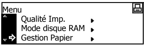 KYOCERA TASKALFA 221 - Accès à l'écran de gestion du papier - 2