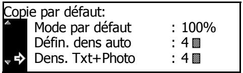 KYOCERA TASKALFA 221 - Réglage de densité pour les originaux texte + photo - 1