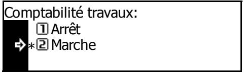 KYOCERA TASKALFA 221 - Activation de la comptabilité travaux - 2