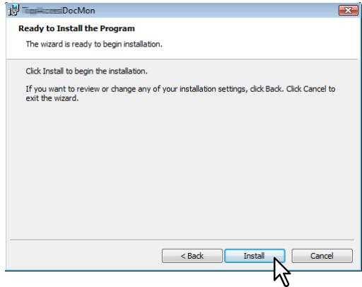 KYOCERA TASKALFA 650C - Cliquez sur [Installer]. - 1