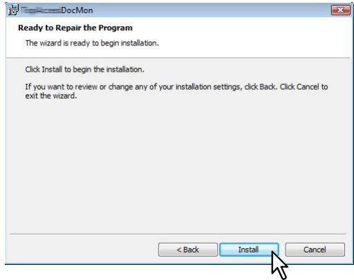 KYOCERA TASKALFA 650C - Cliquez sur [Installer]. - 1