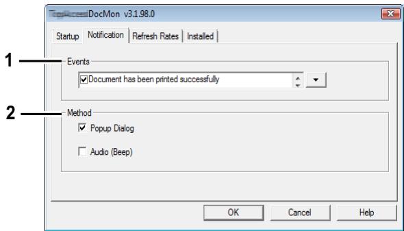 KYOCERA TASKALFA 650C - ■ Modification des paramètres de notification d'événements - 1