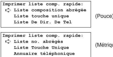KYOCERA VI-230L - Impression d'une liste de programme de composition - 7