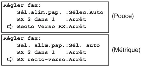 KYOCERA VI-230L - Marche/arrêt de la réception recto-verse - 2