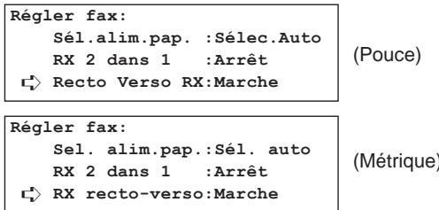 KYOCERA VI-230L - Marche/arrêt de la réception recto-verse - 4
