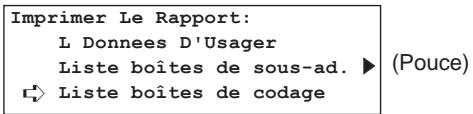 KYOCERA VI-230L - Impression d'une liste des cases de cryptage - 5