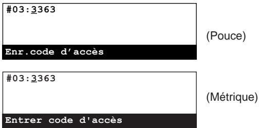 KYOCERA VI-230L - Enregistrement de codes d'accès - 15