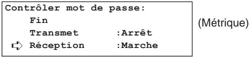 KYOCERA VI-230L - Marche/arrêt de la réception avec vérification de mot de passe - 6