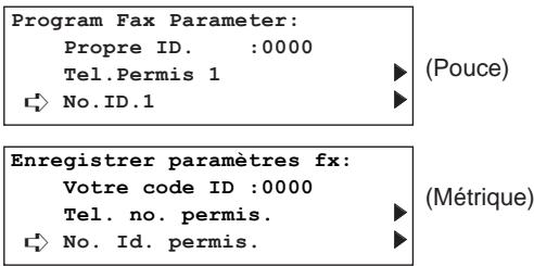 KYOCERA VI-230L - Enregistrement de numéros ID permis - 8