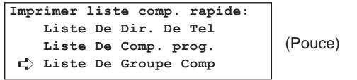 KYOCERA VI-230L - Impression d'une liste des groupes de composition - 8