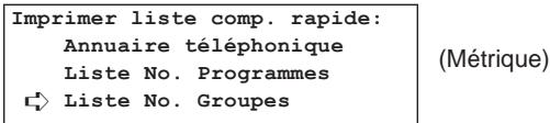 KYOCERA VI-230L - Impression d'une liste des groupes de composition - 9