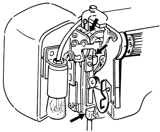 MEDION BDA10964 - Lubrification de la partie située derrière le couvercle de la machine - 1