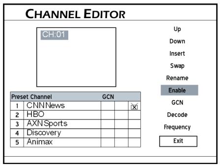 MEDION BDA81477 - Activation/désactivation d'une chaîne de télévision - 1