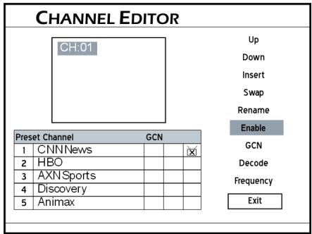 MEDION BDA81477 - TV-Sender aktivieren/deaktivieren - 1
