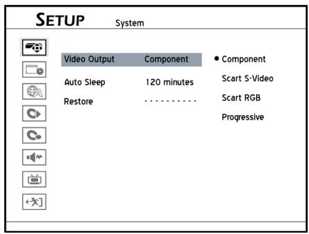 MEDION BDA81477 - VIDEO OUTPUT - Réglage de la sortie VIDEO - 1