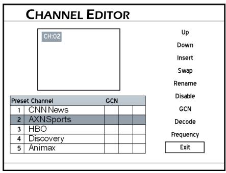 MEDION BDA81477 - Étape 3 : modifier la liste des chaîns de télévision - 2