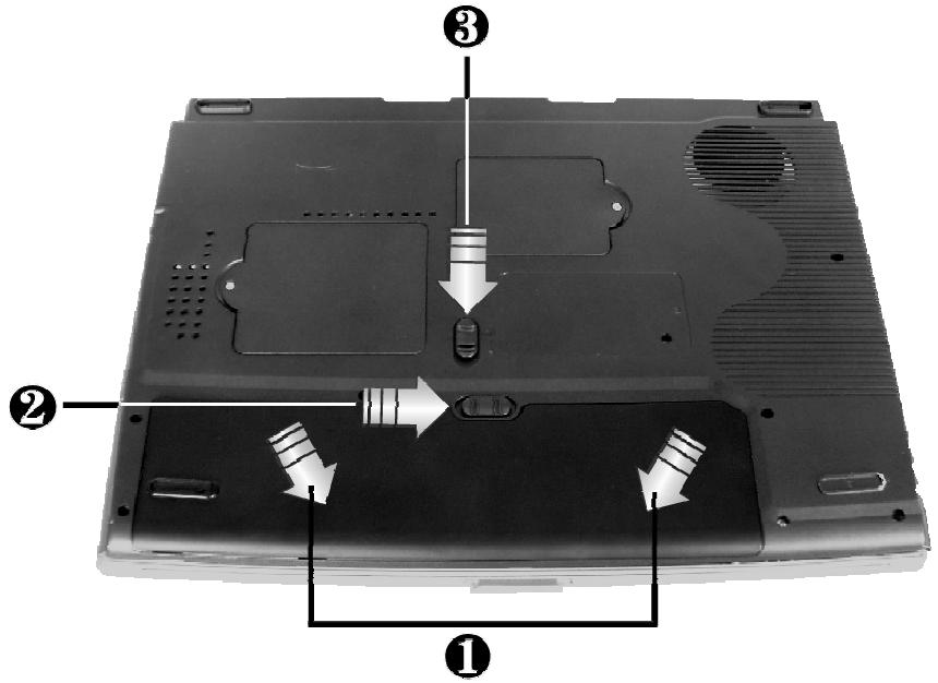 MEDION BDAFID2100 - Mise en PLACE de la batterie - 1