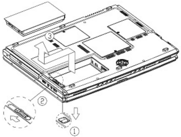 MEDION BDARIM2000MD95257 - RETRAIT DE LA BATTERIE - 1