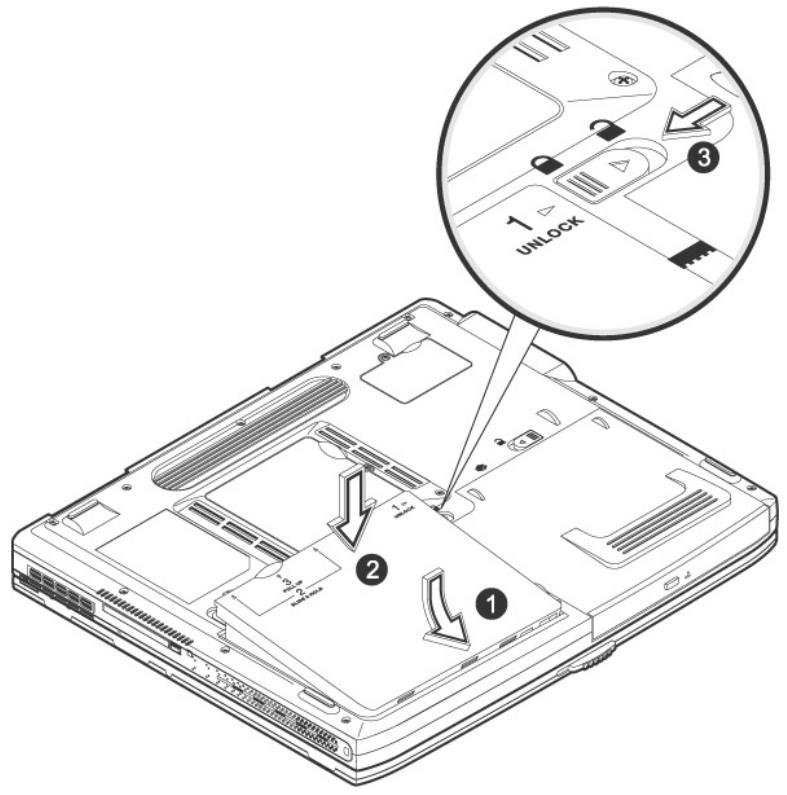 MEDION BDAWID2030 - MISE EN PLACE DE LA BATTERIE - 1