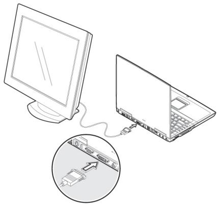 MEDION BDAWIM2030 - Connexion d'un moniteur externe - 1