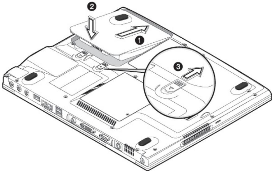 MEDION BDAWIM2030 - Mise en PLACE de la batterie - 1