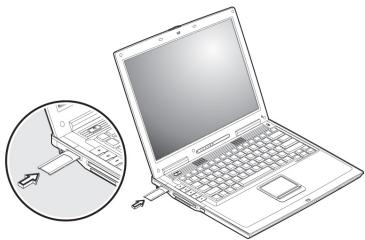 MEDION BDAWIM2030 - Insertion de la CARTE memoire - 2