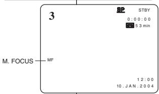 MEDION CAMCORDER MD 85220 - Mise au point manuelle - 9