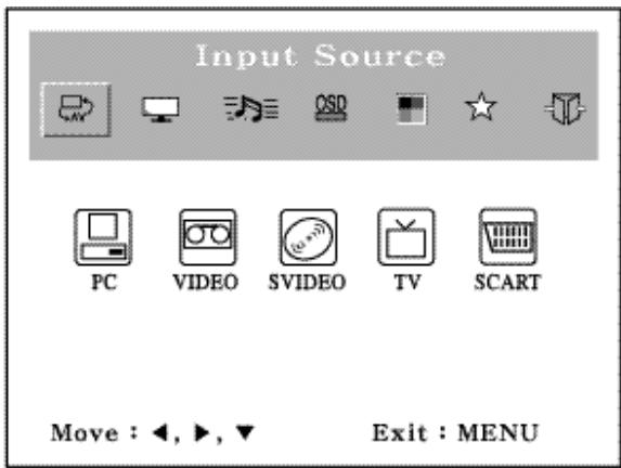 MEDION LCD TV MD 42217 - :Source d'entrée - 1
