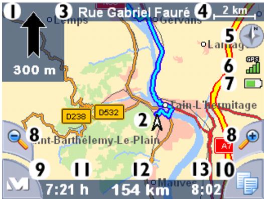 MEDION LOGICIEL DE NAVIGATION - Affichage de la carte - 1