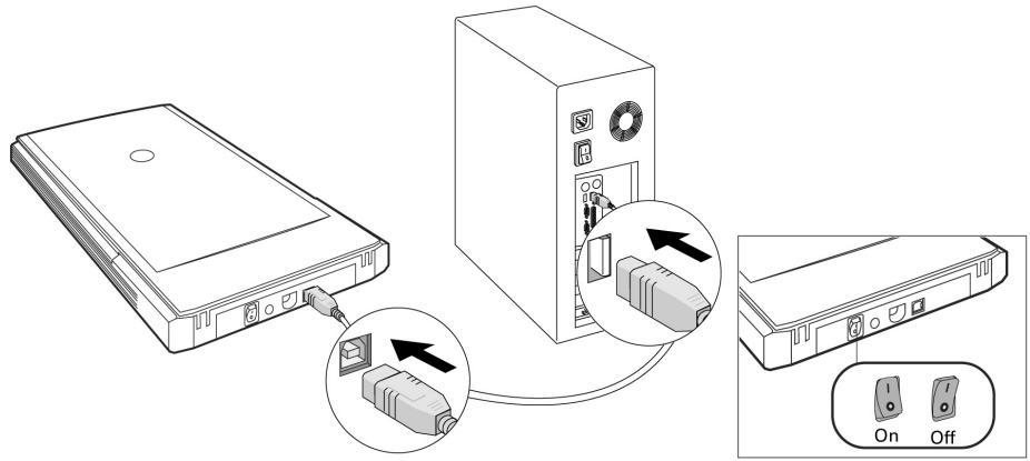 MEDION SCANNER MD 90090 - Raccordement à l'alimentation - 2