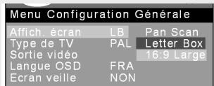 MEDION LT 81290 - Sous-menus et menus de sélection - 1