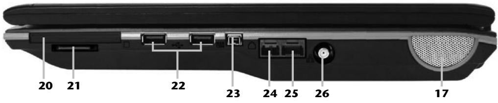 MEDION AKOYA EXTREME X7810 MD 96687 - Côté droit - 1