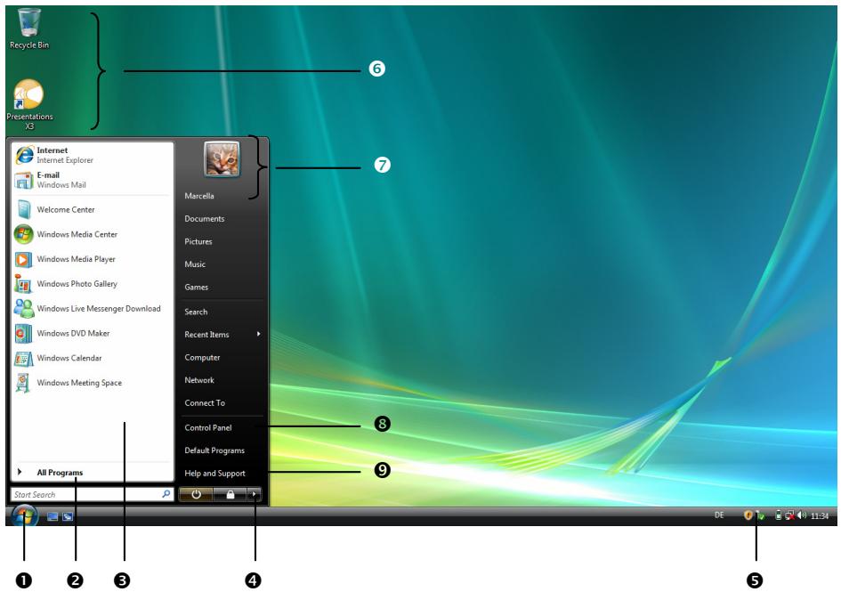 MEDION AKOYA EXTREME X7810 MD 96687 - Short description of the Windows® Desktop - 1
