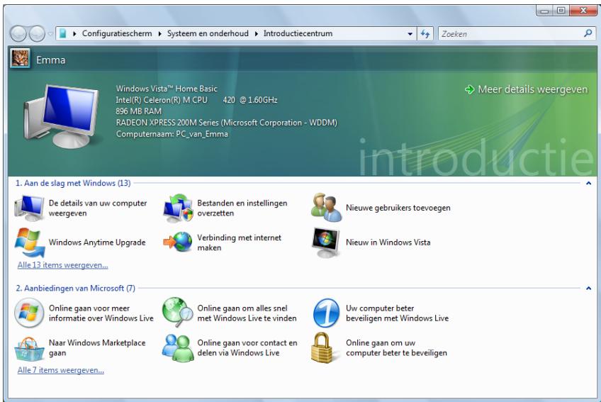 MEDION AKOYA EXTREME X7810 MD 96687 - Windows Vista® - Introductiecentrum - 1