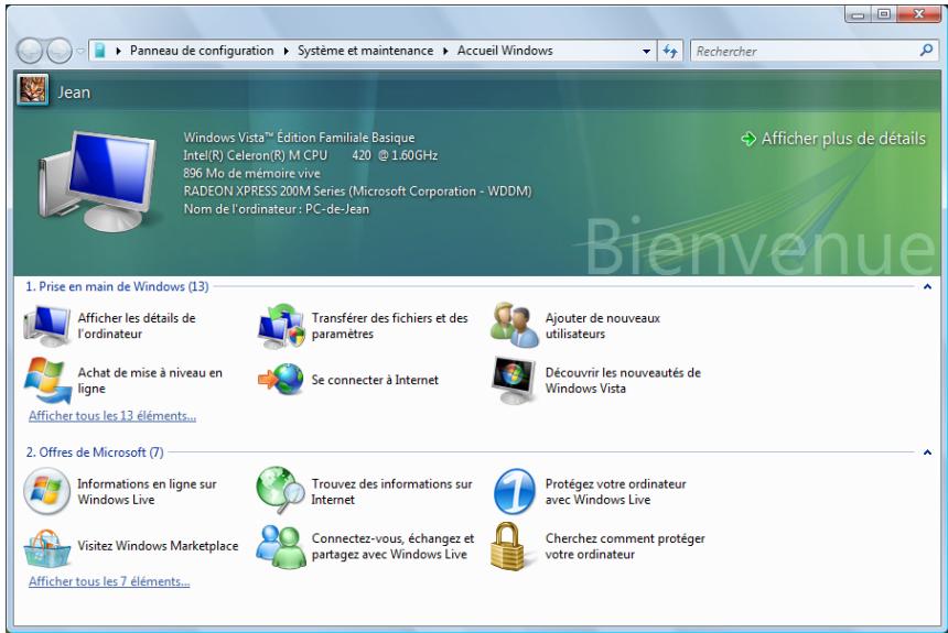 MEDION AKOYA X7810 - Windows Vista® - Accueil Windows - 1