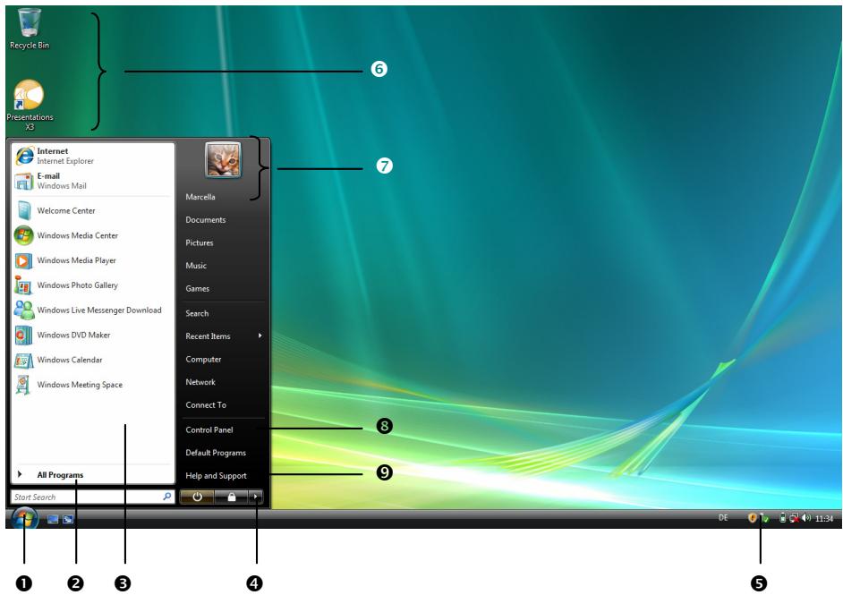 MEDION AKOYA X7810 - Short description of the Windows® Desktop - 1