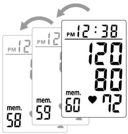 MEDION BLOOD PRESSURE MONITOR MD 42780 - Wyświetlanie zapamiątanych wartość - 2