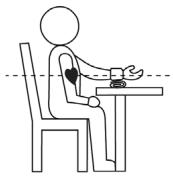 MEDION BLOOD PRESSURE MONITOR MD 42780 - Postawa ciała - 1